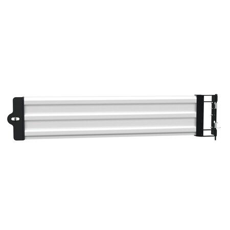 Vestil 3 Rib Gate Bl Hinged White Guard Rail 6 Ft GR-F3R-GBS-6-WT